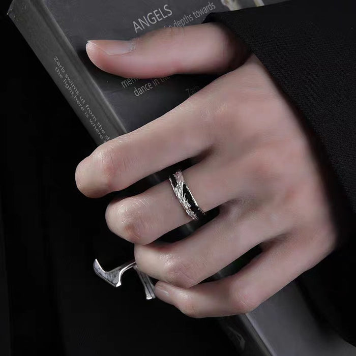 Wholesale Retro ring for men and women, niche, high-end, personalized, fashionable, and elegant. Open mouth ring