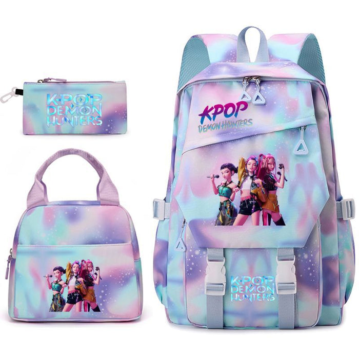 Wholesale Kpop Cute Cartoon Theme Series Student Backpack Bags 3-Piece Set