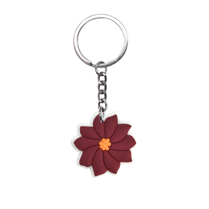 Wholesale 100 PCS key ring PVC soft glue pendant schoolbag pendant cartoon  jewelry  key chain