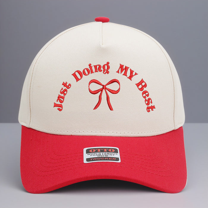 Wholesale Truck driver hat embroidered color blocked baseball cap for men and women casual hat