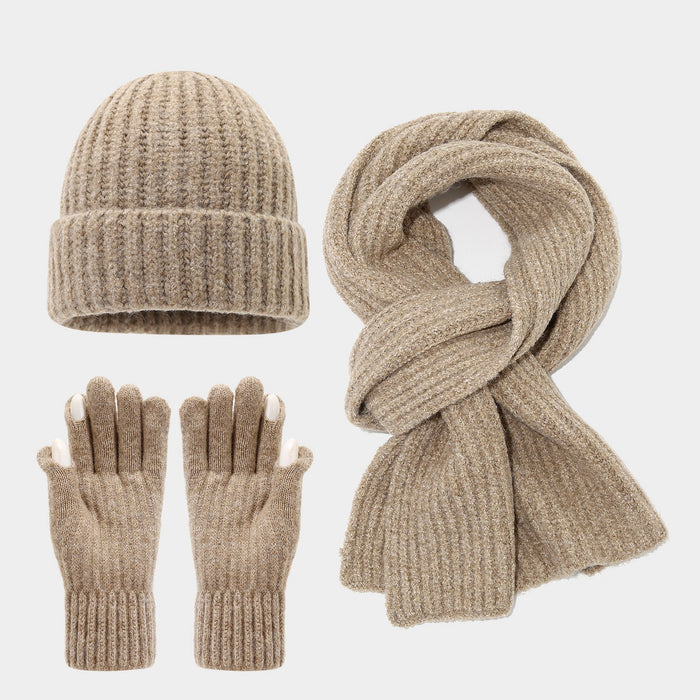 Wholesale Artistic finger-split touchscreen winter warm Hat Set