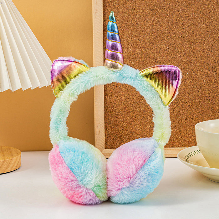 Wholesale unicorn warm winter earmuffs