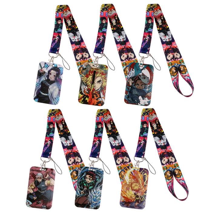 Wholesale 10 pcs Cartoon lanyard anti-loss hard shell keychain