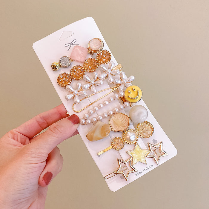 Wholesale Bear Resin Hair Clip Set JDC-HC-HaiYi007