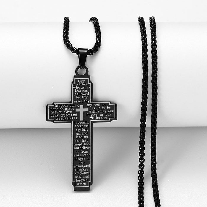Wholesale Cross Necklace Stainless Steel Pendant