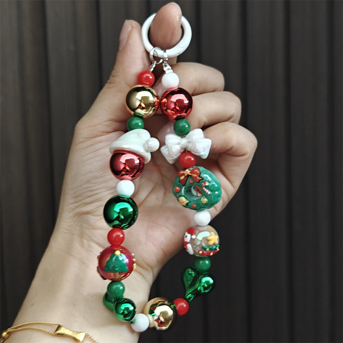 Wholesale Christmas series cartoon short keychains