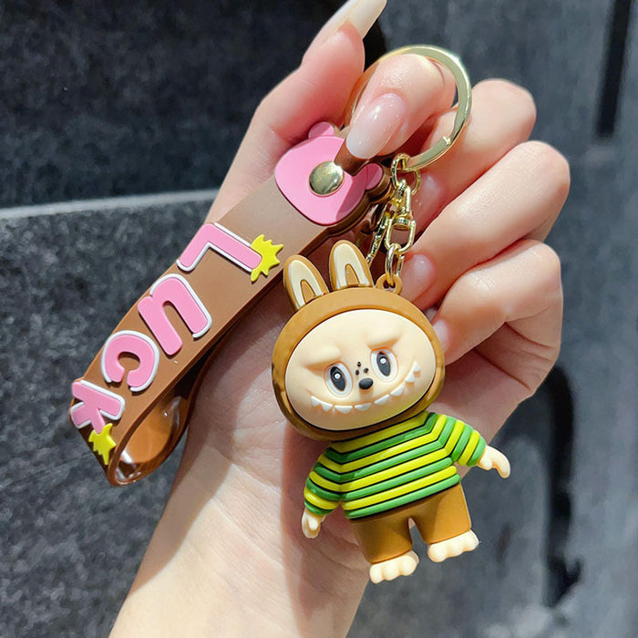 Wholesale Dress-up Little Sheep Keychain Creative Doll Pendant Car Keychain Accessory Small Gift