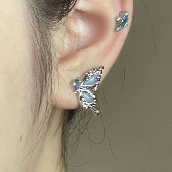 Wholesale silver plated oil drop earrings JDC-ES-JHF008