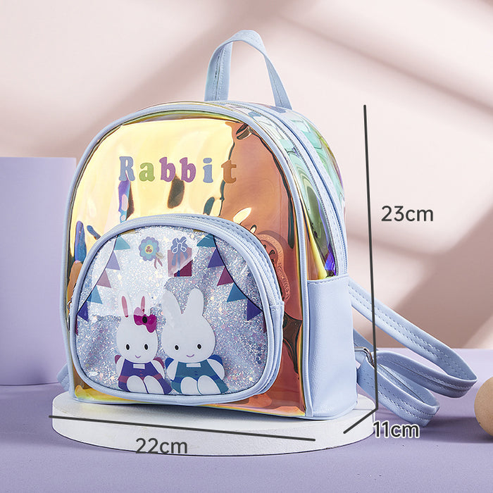 Wholesale New Children' s Backpack Leisure Travel Lightweight Laser Backpack Cute Cartoon Dance Girls Kindergarten School Bag
