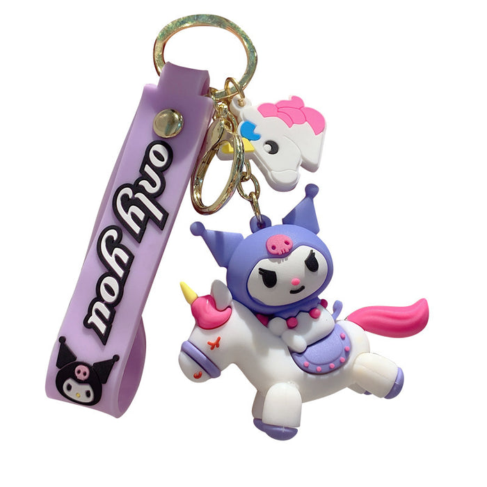 Wholesale Silicone Cartoon Doll Keychain JDC-KC-MingT156