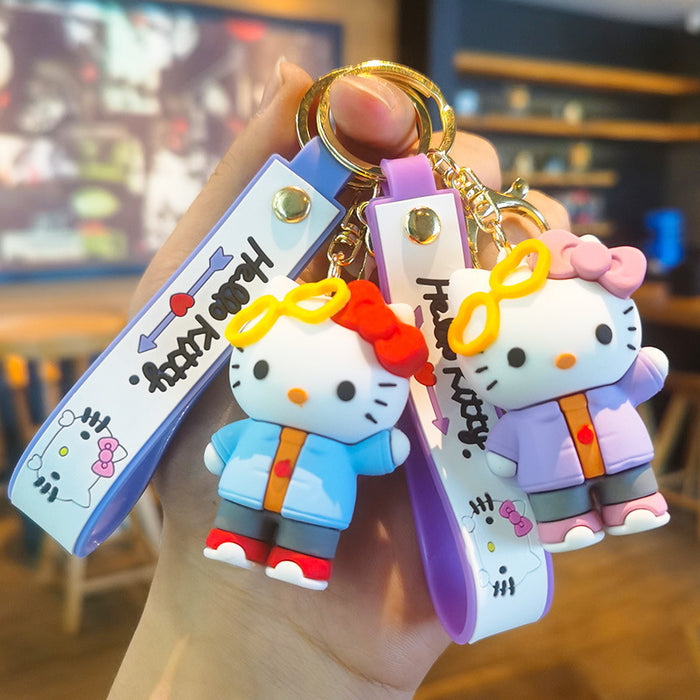 Wholesale Cartoon Silicone Doll Keychain JDC-KC-Tingm308