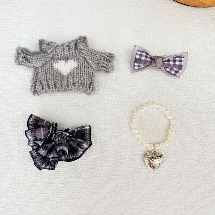 Wholesale Sitting Star Doll Pendant Knitted Sweater Decoration Accessories Toy Clothes