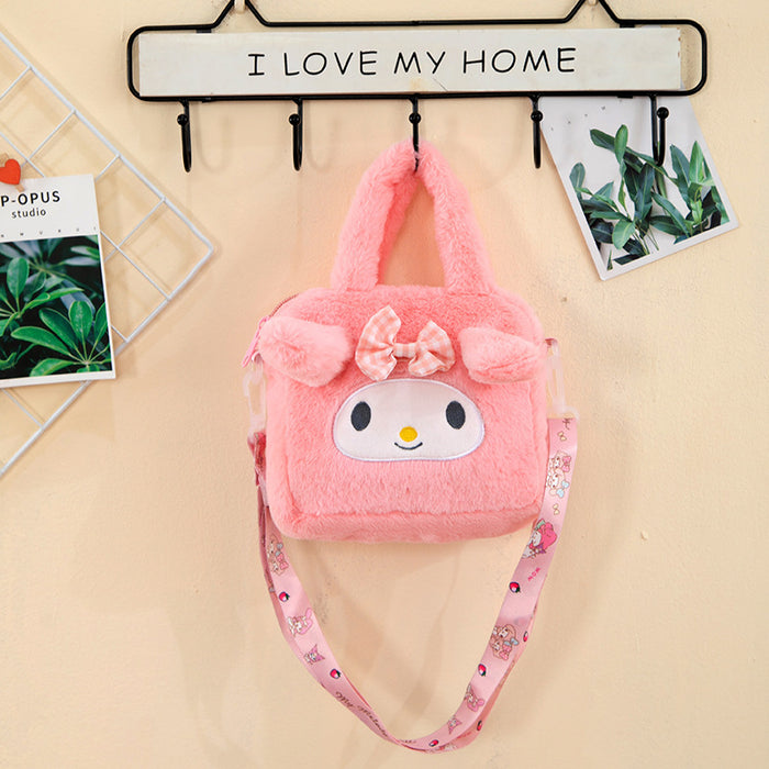 Wholesale Cartoon velvet bag children's cute all-match storage small change bag grab doll messenger bag