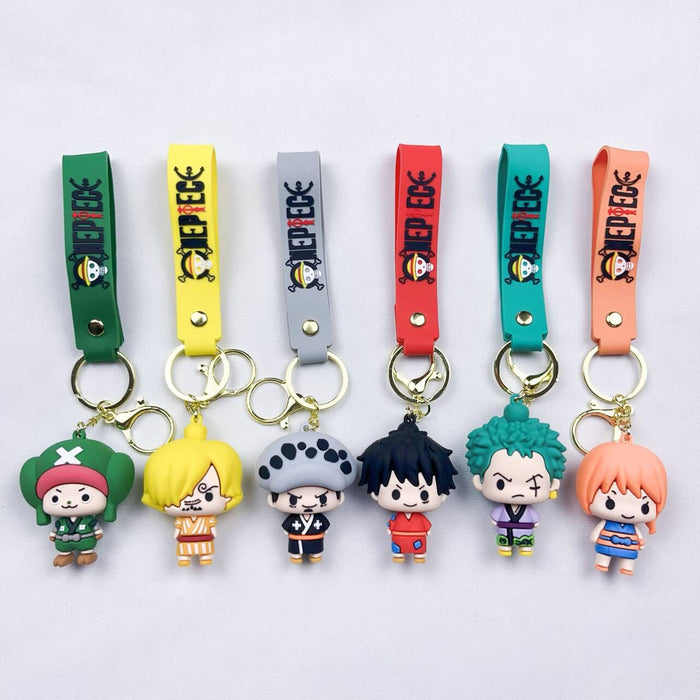 Wholesale Anime Keychain Luffy Nami Sanji Zoro Keychain Doll Bag Pendant Ornaments JDC-KC-YaEn002