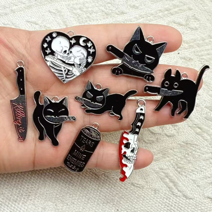 Wholesale 10pcs Jewelry accessories,  alloy pendants,  earrings,  necklaces,  and bag decorations Pendant