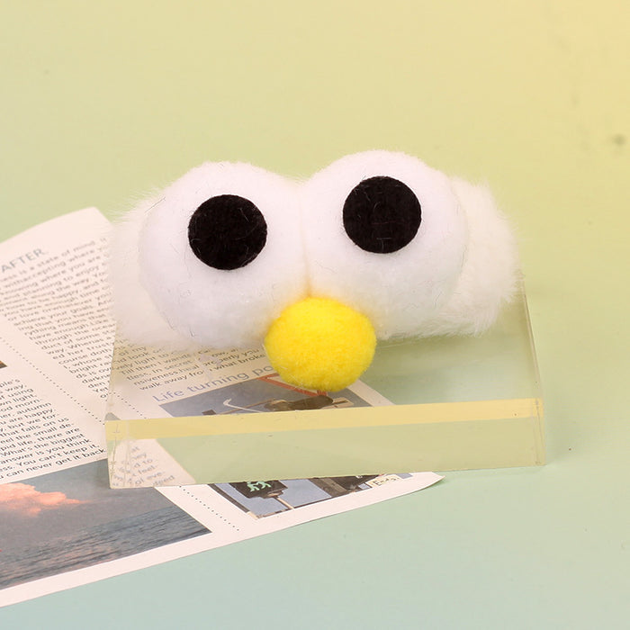 Wholesale Plush Chick Pom Pom Bangs Clip Cute Cartoon Hair Accessory Handmade Creative Gift Boutique Resale