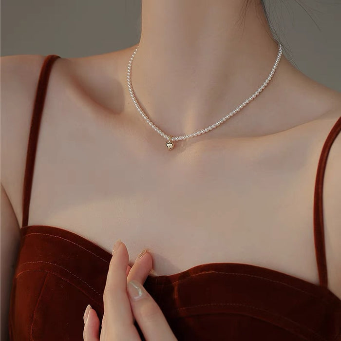 Wholesale 3m pearl pearl Australian white round flawless strong light necklace