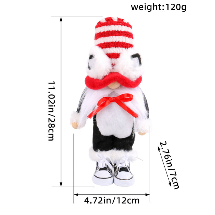 Wholesale Cat Ear Topper Rudolph Doll Ornaments Holiday Stand Window Decoration Supplies