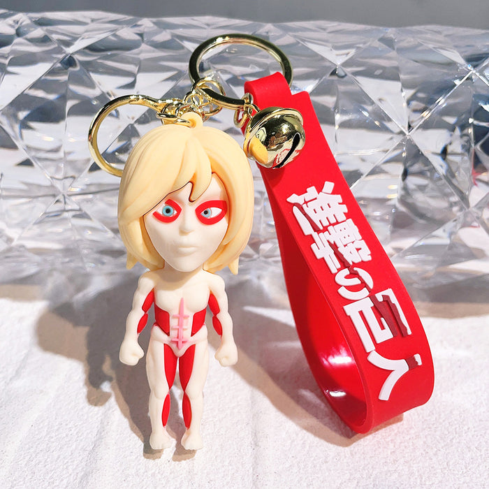 Wholesale Silicone Cartoon Doll Keychain JDC-KC-QiChao063