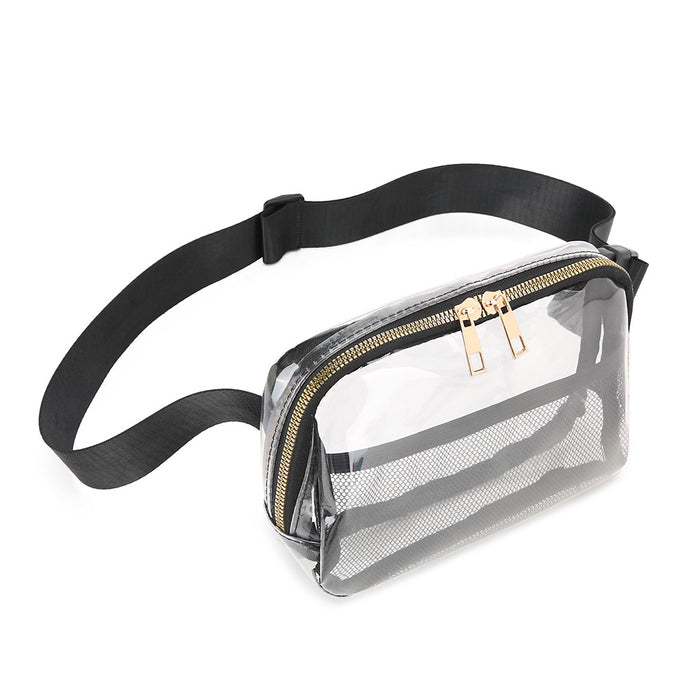 Wholesale PVC Waterproof Transparent Sports Waist Bag Messenger Bag JDC-SD-HanDuo004