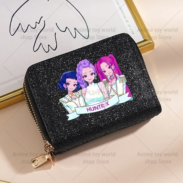 Wholesale Kpop Devil Hunter Sequin Wallet For Women Shiny Coin Purse Korean Style Party Fashion Accessory