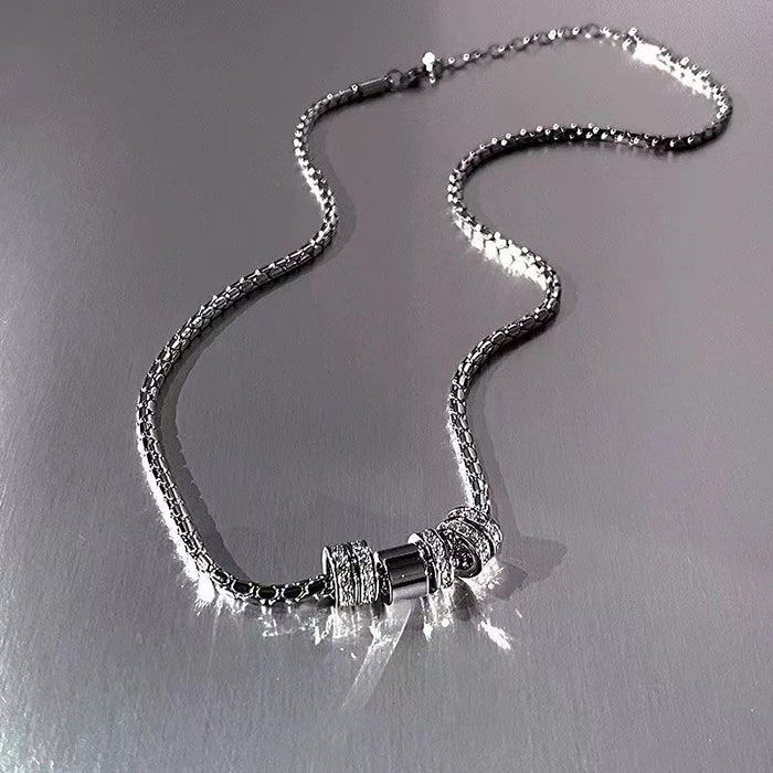 Wholesale Irregular Brooch Moonstone ing Necklace Clavicle Chain