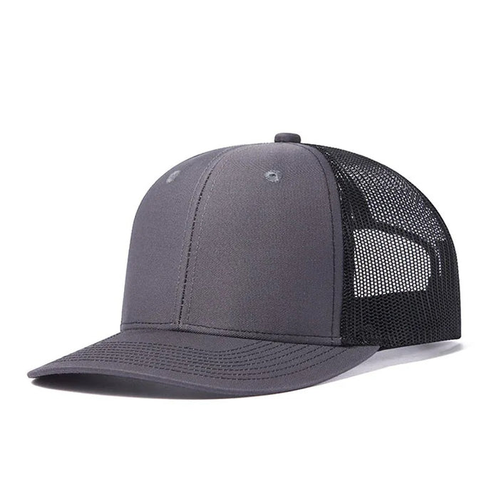Wholesale Khaki pure color light board duckbill cap with wide brim and breathable mesh baseball cap