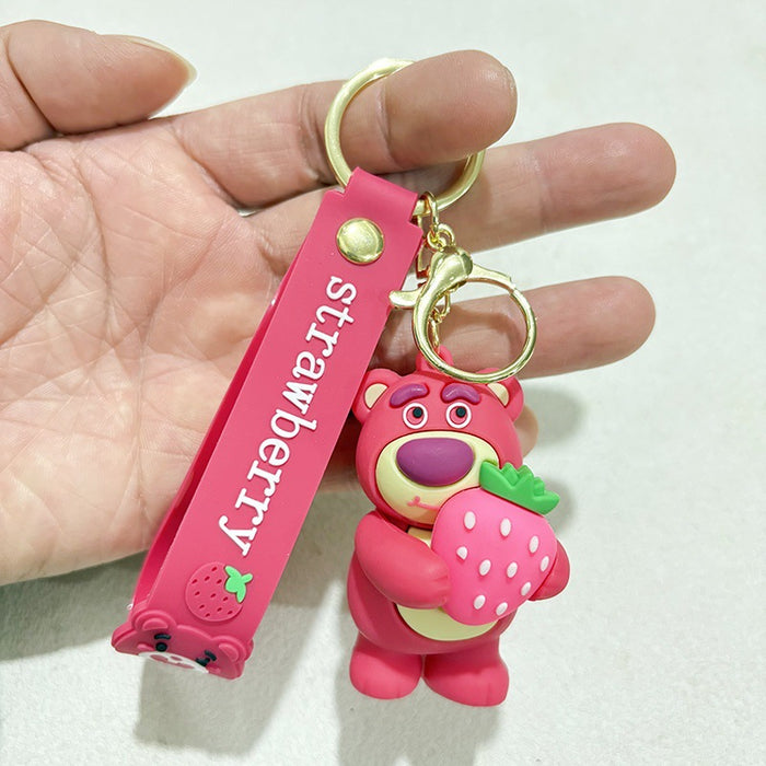 Wholesale Purple-red  keychain backpack charm