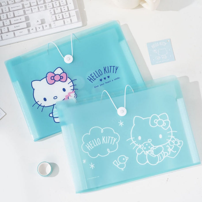 Wholesale Mint Soda Accordion File Bag 8-Grid Plastic Storage Organizer Chic Gift MOQ≥2
