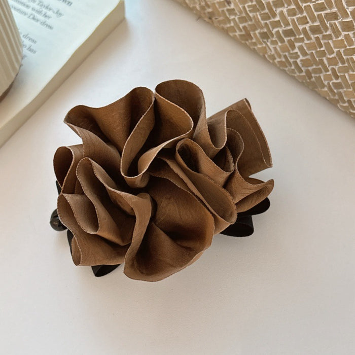 Wholesale Temperament satin bow hem women's high skull top high ponytail vertical clip high-end horizontal clip hair new