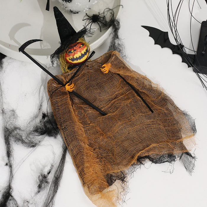 Wholesale  Decorations  Horror Pumpkin Doll Pendant Haunted House Party Hanging Ghost Props