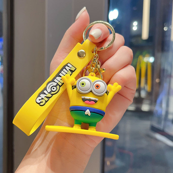 Wholesale Surfing Doll Keychain Beach Skateboard Doll