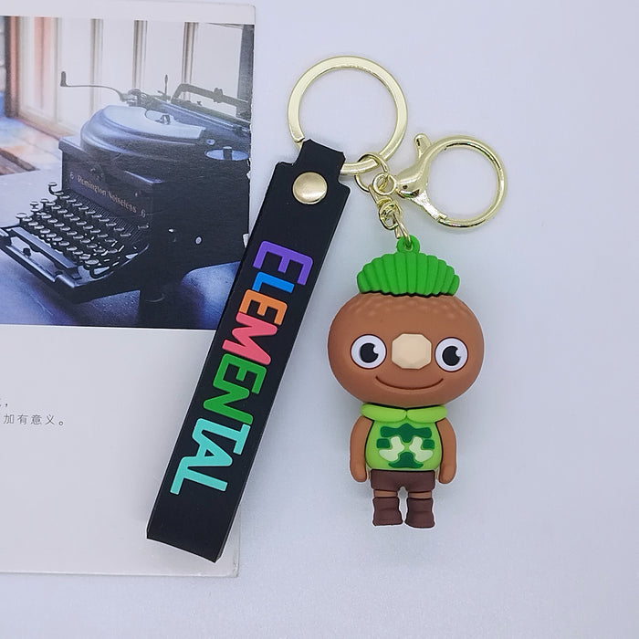 Wholesale New cross-border creative cartoon element doll key chain pendant bag car key chain