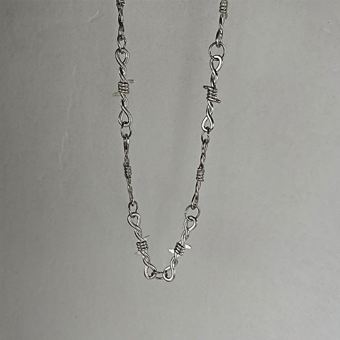 Wholesale Thorn necklace collarbone chain hoodie T-shirt chain accessory