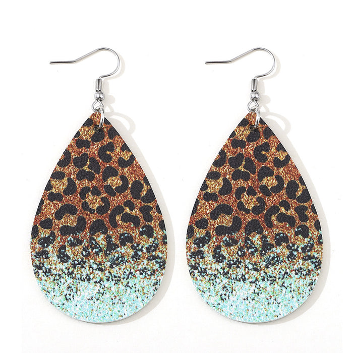 Wholesale EU Personality Print Earrings JDC-ES-ChuLian001