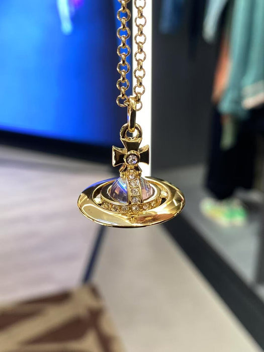 Wholesale Planet Necklace Women Gradient Color High Clavicle Chain Tide