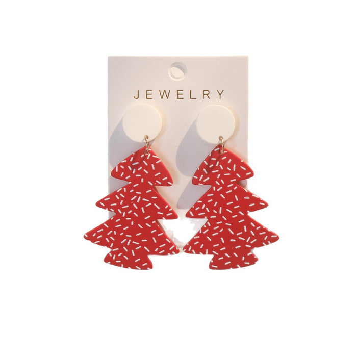 Wholesale Cute Christmas Acrylic Drop Earrings