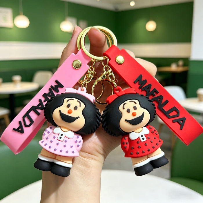 Wholesale Cartoon Mushroom Head Keychain Cute Plush Doll Couple Backpack Decoration Gift Accessory