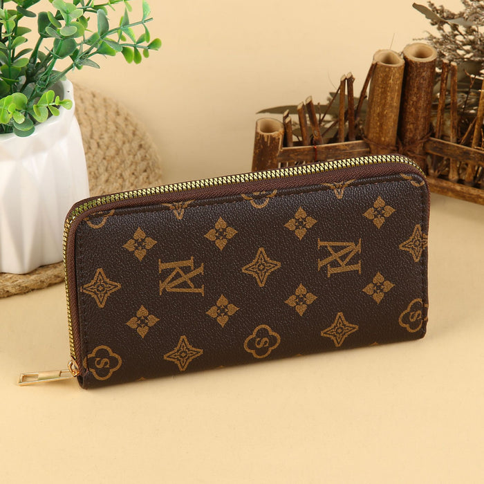 Wholesale Urban Casual PU Leather Long Wallet with Card Slots and Phone Pocket MOQ≥3
