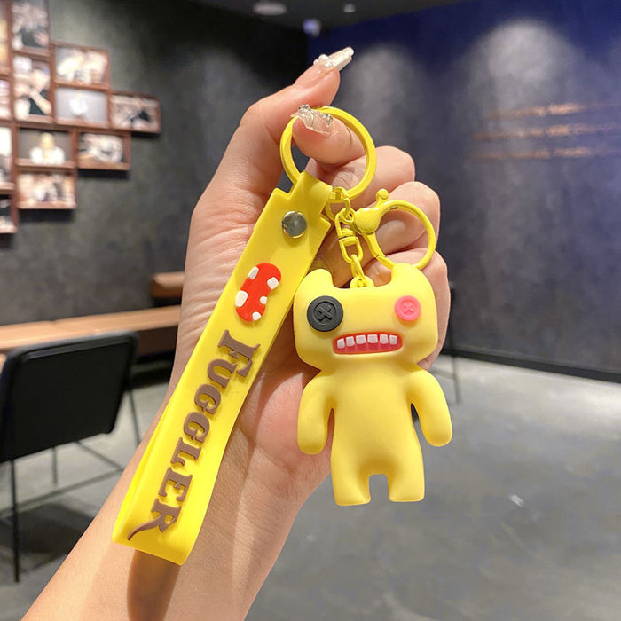 Wholesale Funny cute tooth monster cartoon keychain tooth monster pendant