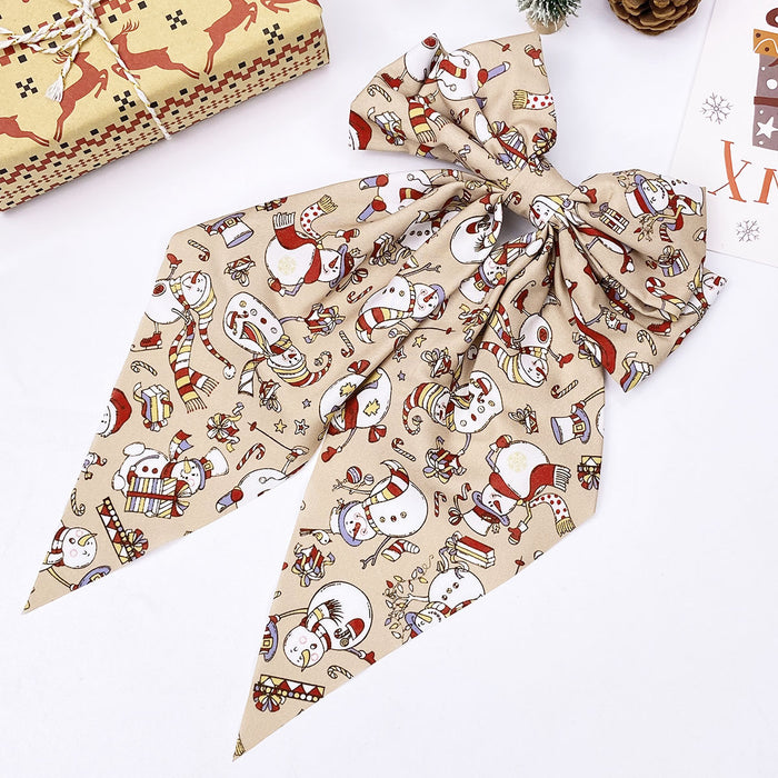 Wholesale Colorful print  Christmas headwear Hair Clips