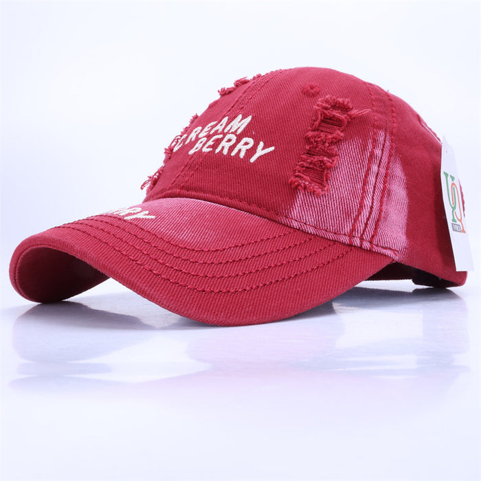 Wholesale Baseball cap with holes, tie dye sunshade cap, Volkswagen duckbill cap