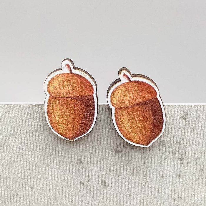 Wholesale Autumn Thanksgiving Earrings Maple Leaf Pumpkin Dwarf Wooden Earrings