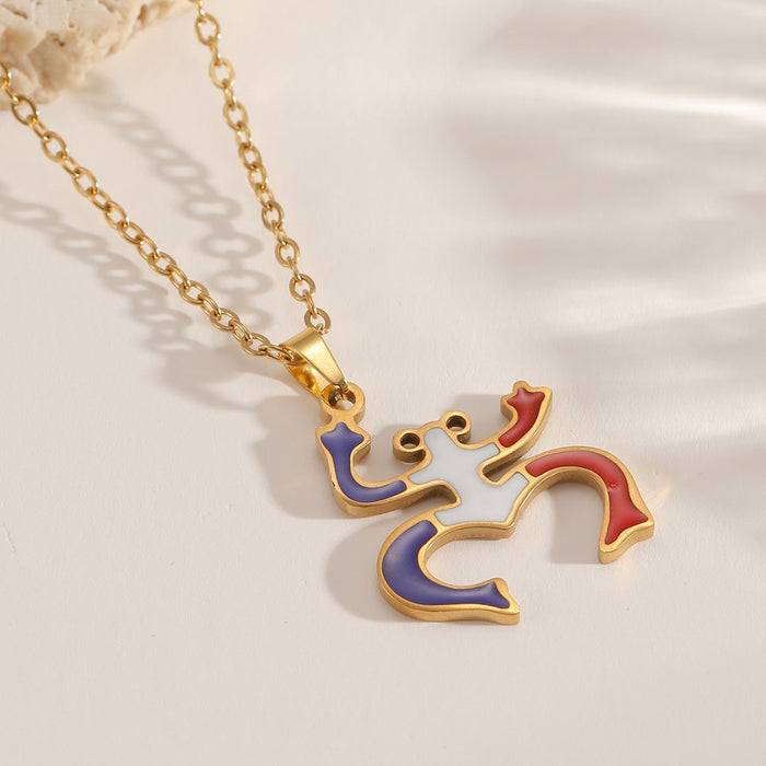 Wholesale Stainless Steel Frog Gold Waterproof Necklace