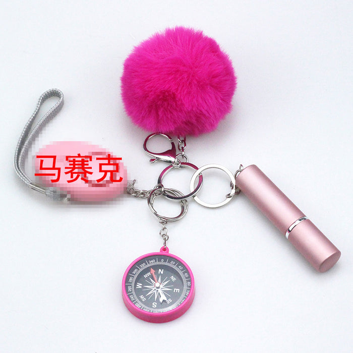 Wholesale Compass Wool Keychain 4-piece Set JDC-KC-TouMS086