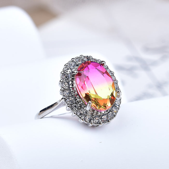 Wholesale New Open End Ring with High Grade Imitation of Ruby Ring