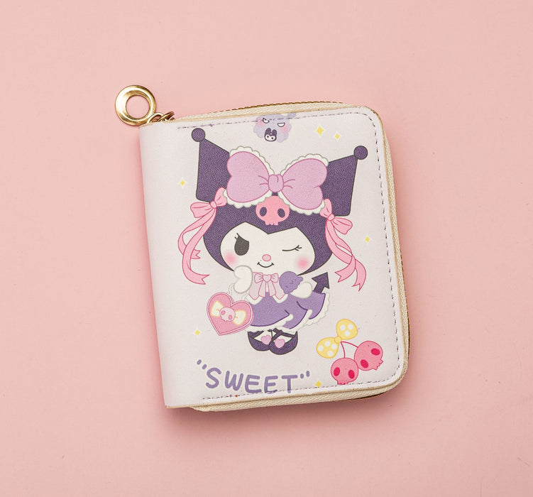 Wholesale Cartoon Anime Cute Short Zipper Wallet Wallet Wallet Wallet Card Bag Zero Wallet