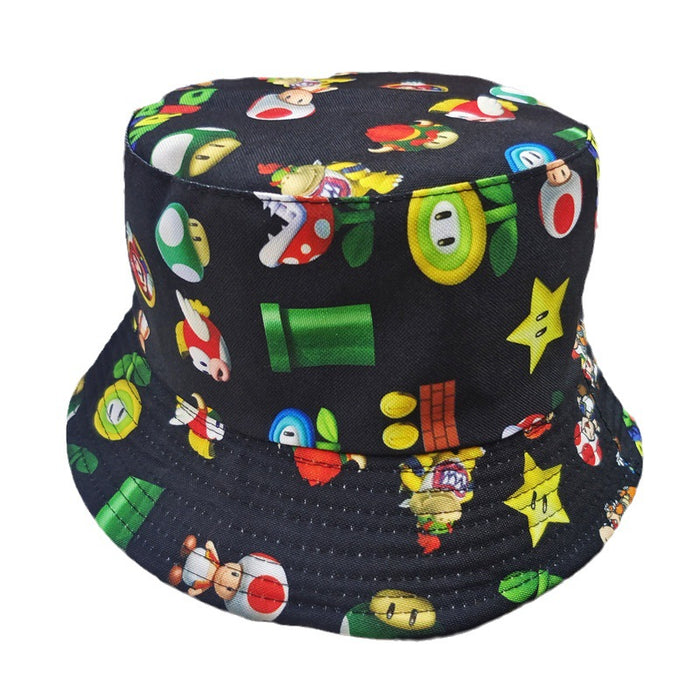 Wholesale Cartoon Print Cotton Bucket Hat JDC-FH-BoD017