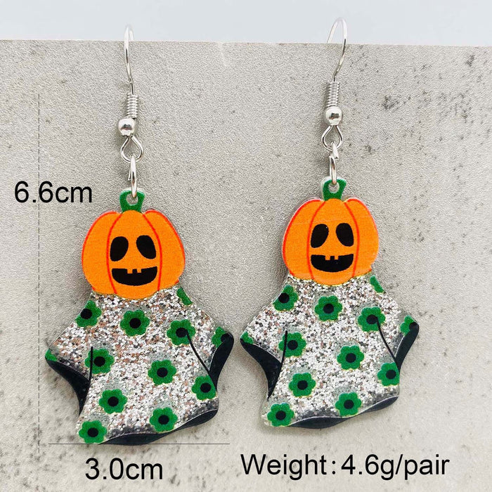 Wholesale  Earrings Cat Ghost Pumpkin Strawberry Eyeball Acrylic Earrings  Gift