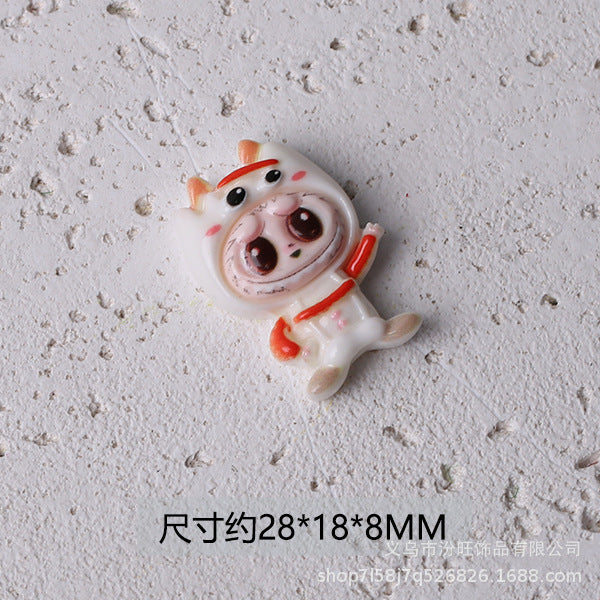 Wholesale Anime Bear Doll Funny Resin Accessories Cream Glue Hair Accessories Headband Mobile Phone Case Pendant